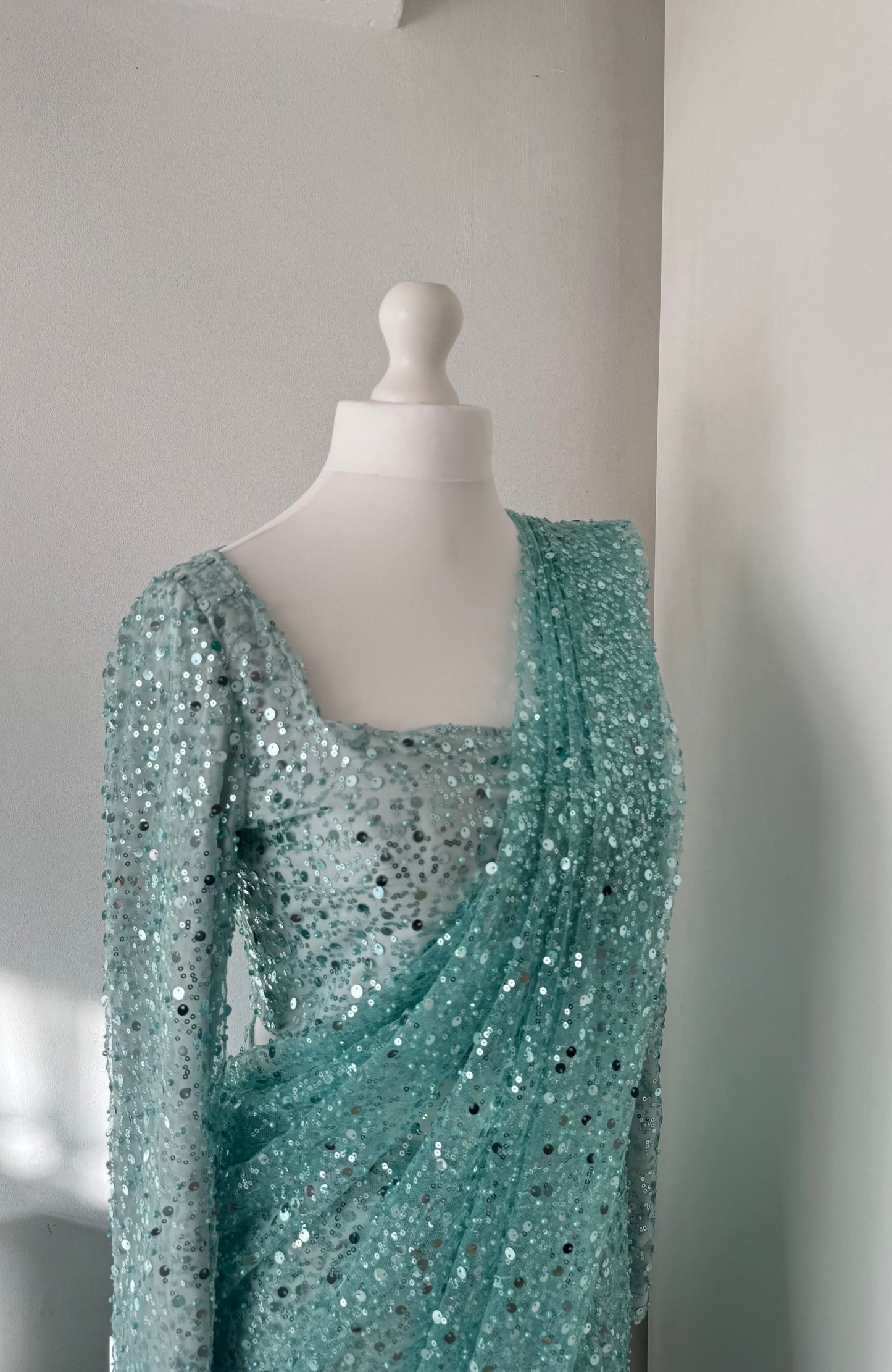 Mineera Saree - 'Neer' Blue